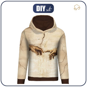 CLASSIC WOMEN’S HOODIE (POLA) - THE CREATION OF ADAM (Michelangelo) - sewing set