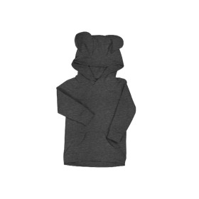 KID'S HOODIE TEDDY (PARIS) - MELANGE GRAPHITE - sewing set