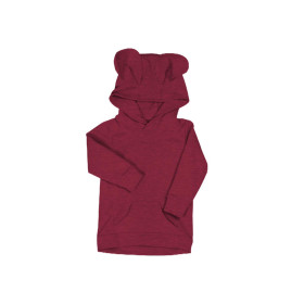 KID'S HOODIE TEDDY (PARIS) - MELANGE VIVA MAGENTA - sewing set