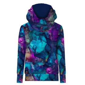 HYDROPHOBIC HOODIE UNISEX - ALCOHOL INK PAT. 2 - sewing set