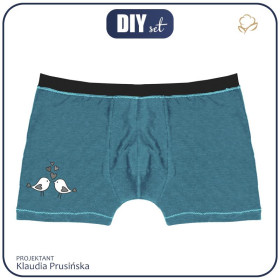 MEN'S BOXER SHORTS - BIRDS IN LOVE (HAPPY VALENTINE’S DAY)