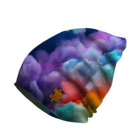 "Beanie" cap 51-53 - RAINBOW CLOUDS 