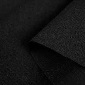 BLACK - Cotton woven fabric