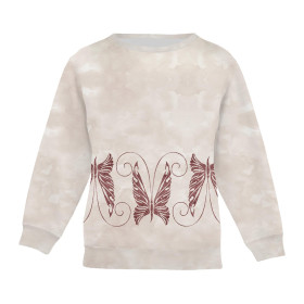 CHILDREN'S (NOE) SWEATSHIRT - BUTTERFLY pat. 7 (GLITTER BUTTERFLIES) - sewing set