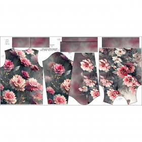 CHILDREN'S (NOE) SWEATSHIRT - VINTAGE FLOWERS PAT. 3 - sewing set