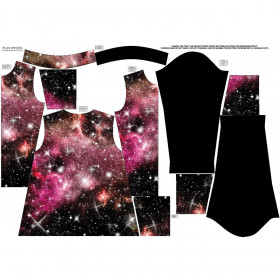 "MAX" CHILDREN'S TRAINING JACKET - WATERCOLOR GALAXY PAT. 9 - knit with short nap