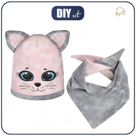 KID'S CAP AND SCARF (CAT) - CAT CLARA - sewing set