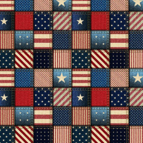 Checked USA pattern