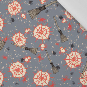 HALLOWEEN WEB BROOMS - Cotton woven fabric