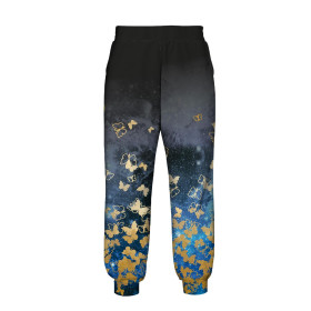 WOMEN'S JOGGERS (NOEMI) - BUTTERFLIES / gold - sewing set