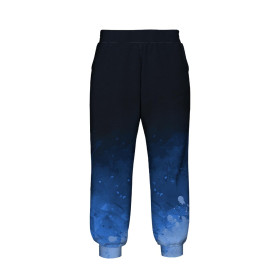 KID'S JOGGERS (ROBIN) - SPECKS (classic blue) / black - sewing set