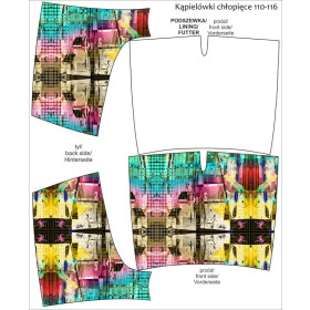 Boy's swim trunks - GEOMETRY pat. 2 - sewing set