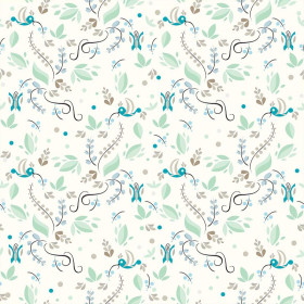HUMMINGBIRDS - Cotton woven fabric