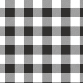 50cm VICHY GRID BLACK / white - Cotton woven fabric