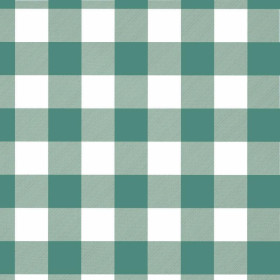 VICHY GRID GREEN / white - Cotton woven fabric