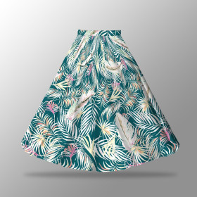 LEAVES AND FEATHERS - skirt panel "MAXI" - Viscose jersey
