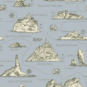 MAP / grey - Cotton woven fabric