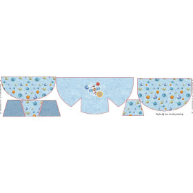 HIP BAG - SATELLITE (SPACE EXPEDITION) / ACID WASH LIGHT BLUE  - small