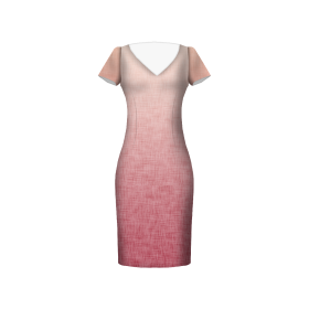 OMBRE / ACID WASH - fuchsia (pale pink) - dress panel Satin