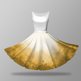 SPECKS (gold) - circle skirt panel 