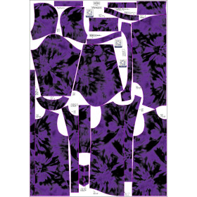 WOMEN'S PARKA (ANNA) - VIOLET BATIK - sewing set