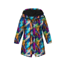 KIDS PARKA (ARIEL) - NEON FEATHERS - sewing set