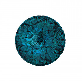 DECORATIVE CUSHION - LACE BUTTERFLIES / blue - sewing set