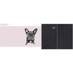 DECORATIVE PILOWS - BULLDOG / black
