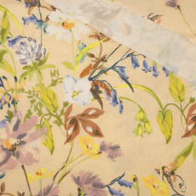 FIELD MEADOW - viscose woven fabric