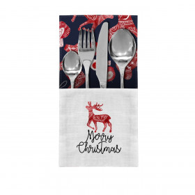 NAPKINS AND RUNNER - WINTER ANIMALS pat. 2 (NORDIC CHRISTMAS) - sewing set