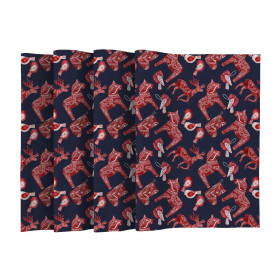 NAPKINS AND RUNNER - WINTER ANIMALS pat. 2 (NORDIC CHRISTMAS) - sewing set