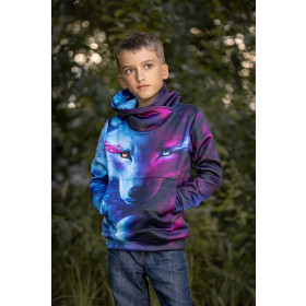 HYDROPHOBIC HOODIE UNISEX - WINTER FLOWERS WZ. 2 - sewing set