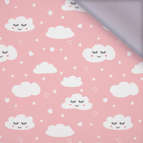 SLEEPING CLOUDS (PASTEL SKY) / salmon pink - softshell