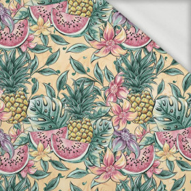 TROPICAL FRUIT MIX  - looped knit fabric