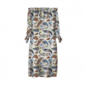 DRESS "CARMEN" - BOHO PAISLEY - sewing set