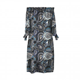 DRESS "CARMEN" - Paisley pattern no. 6 - crepe