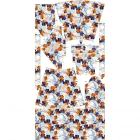 WRAP FLOUNCED DRESS (ABELLA) - MAGNOLIAS pat. 2 (colorful) - sewing set