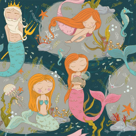 MERMAIDS - Cotton woven fabric
