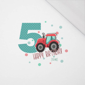 5ST BIRTHDAY / TRACTOR -  panel, single jersey 120g 