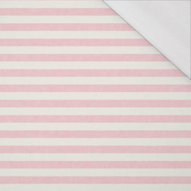 STRIPES 1x1 - acid ecru / acid pink - single jersey with elastane 