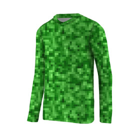 THERMO KIDS BLOUSE (BILLIE) - PIXELS pat. 2 / green - sewing set