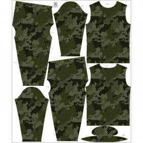 THERMO MEN'S SET (STEVE) - CAMOUFLAGE / STRIPES - sewing set