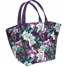 XL bag with in-bag pouch 2 in 1 - EXOTIC ORCHIDS PAT. 4 - sewing set
