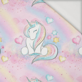 UNICORNS AND RAINBOW  pat. 2 (WONDERLAND) - Viscose jersey