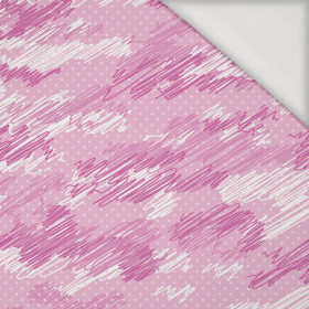 CAMOUFLAGE - scribble / fuchsia - Viscose jersey