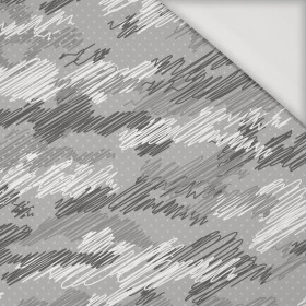 CAMOUFLAGE - scribble / grey - Viscose jersey
