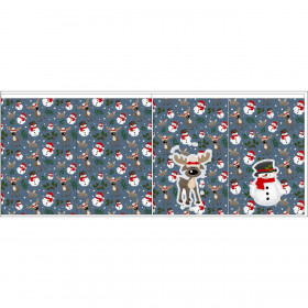 Gift pouches - SNOWMEN AND REINDEERS / jeans (WINTER SQUAD) - sewing set