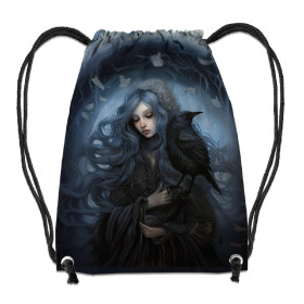 GYM BAG - GOTHIC GIRL pat. 2 - sewing set