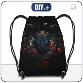 GYM BAG - GOTHIC PANTHER - sewing set