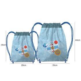 GYM BAG - SATELLITE (SPACE EXPEDITION) / ACID WASH LIGHT BLUE - sewing set